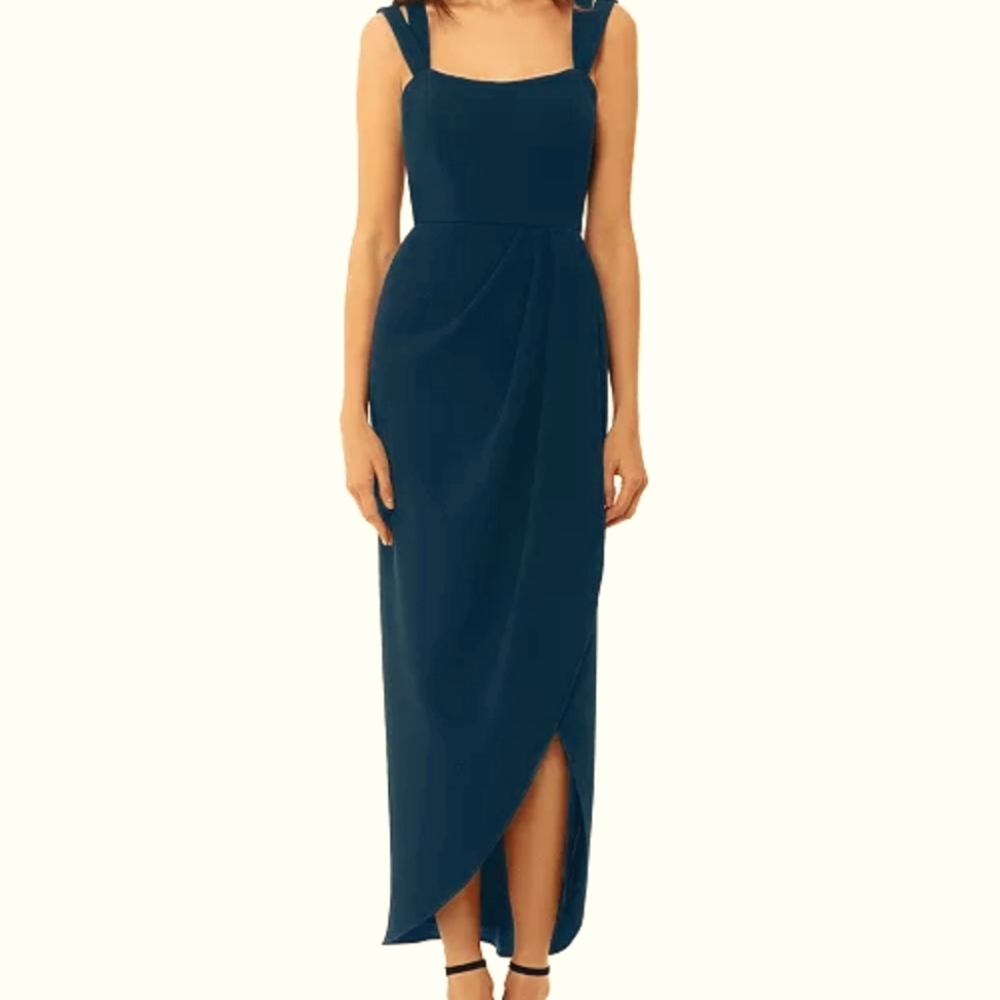 Dark green XSCAPE long party dress sz 6